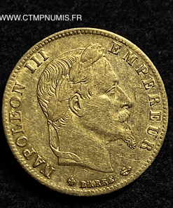 5 FRANCS OR NAPOLEON III 1868 BB STRASBOURG