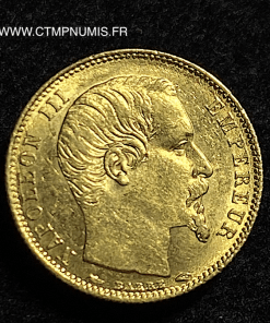 5 FRANCS OR NAPOLEON III 1854 A PARIS 