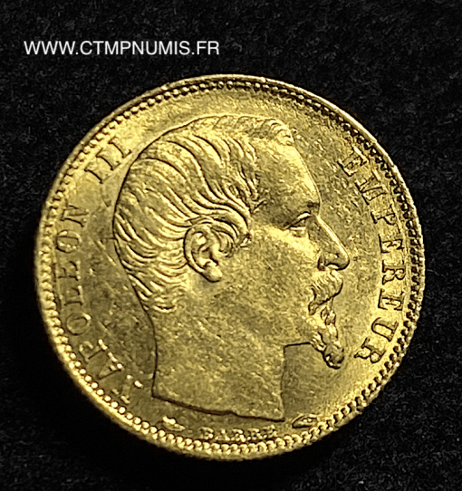 5 FRANCS OR NAPOLEON III 1854 A PARIS
