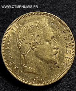 50 FRANCS OR NAPOLEON III 1864 A PARIS