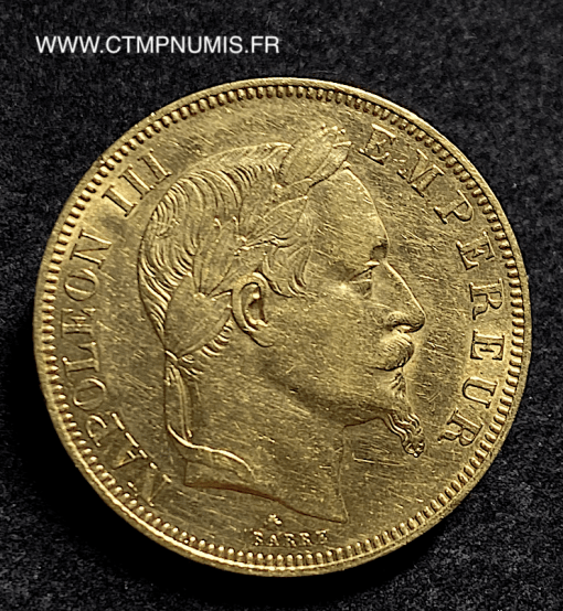 50 FRANCS OR NAPOLEON III 1864 A PARIS