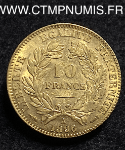 10 FRANCS OR CERES II° REPUBLIQUE 1896 A PARIS