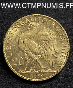 20 FRANCS OR COQ 1899