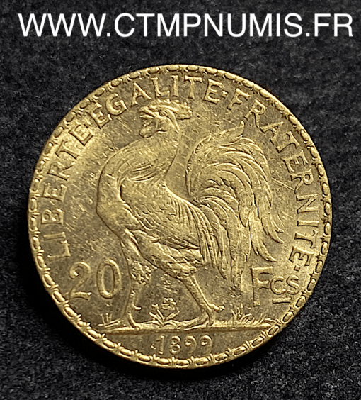 20 FRANCS OR COQ 1899