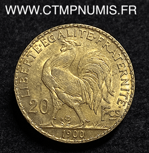 20 FRANCS OR COQ 1900