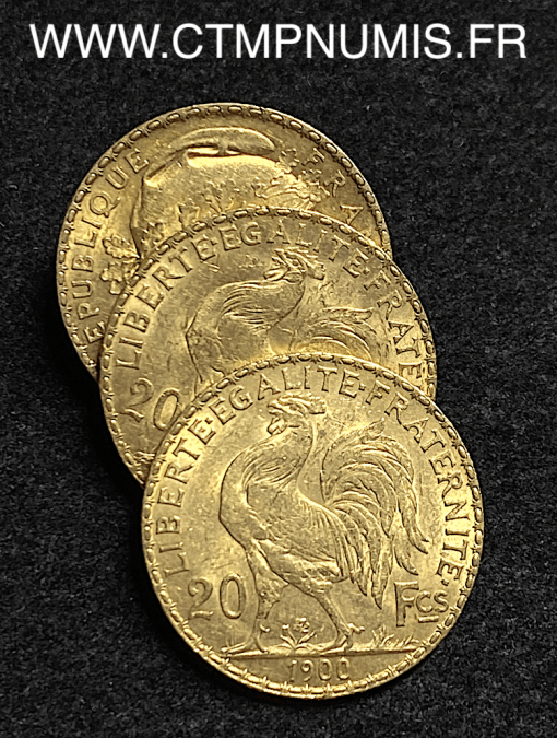 20 FRANCS OR COQ 1900