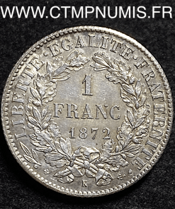 1 FRANC CERES III° REPUBLIQUE 1871 K BORDEAUX