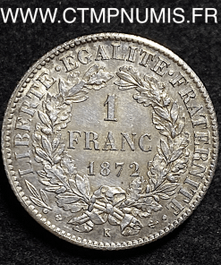 1 FRANC CERES III° REPUBLIQUE 1871 K BORDEAUX 