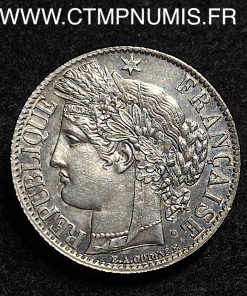 1 FRANC CERES III° REPUBLIQUE 1871 K BORDEAUX