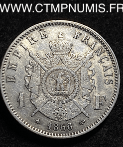 1 FRANC ARGENT NAPOLEON III 1868 A PARIS