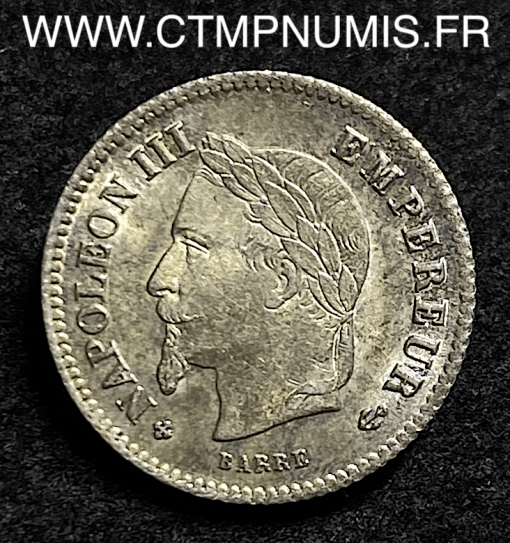 20 CENTIMES NAPOLEON III 1867 BB STRASBOURG