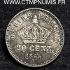20 CENTIMES ARGENT NAPOLEON III 1868 A PARIS