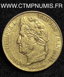 20 FRANCS OR LOUIS PHILIPPE I° 1848 A PARIS