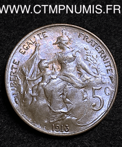 5 CENTIMES DANIEL DUPUIS 1913 SUP+