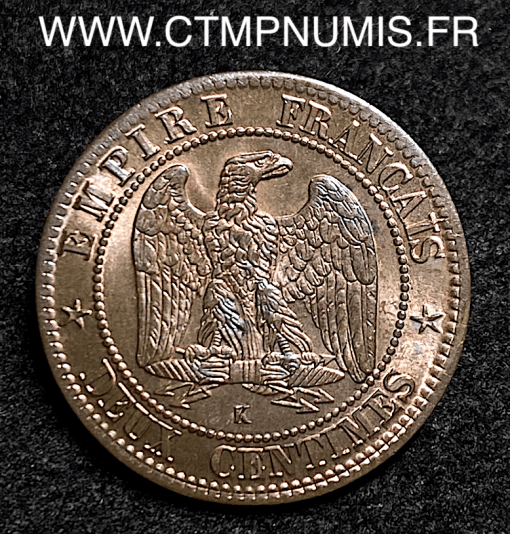 2 CENTIMES NAPOLEON III 1862 K BORDEAUX