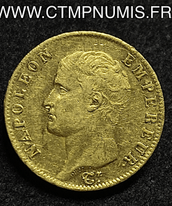 20 FRANCS OR NAPOLEON I° TETE NUE 1806 PARIS