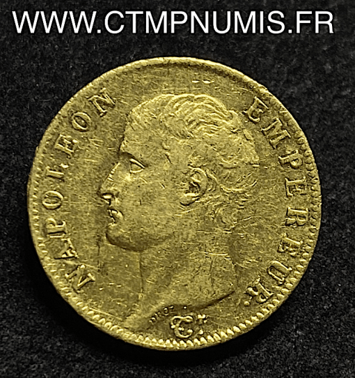 20 FRANCS OR NAPOLEON I° TETE NUE 1806 PARIS