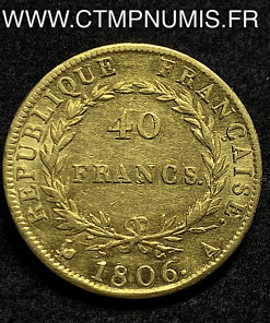 ,4O,FRANCS,OR,NAPOLEON,REPUBLIQUE,1806,
