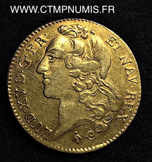 DOUBLE LOUIS D'OR BANDEAU 1768 M TOULOUSE