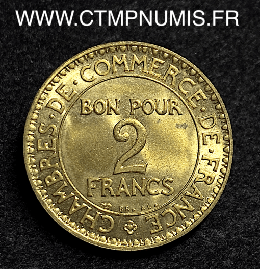 2 FRANCS CHAMBRES DE COMMERCE 1926
