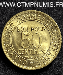 50 CENTIMES CHAMBRES DE COMMERCE 1926