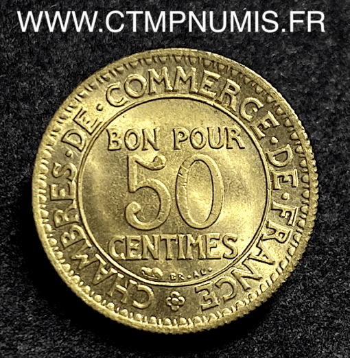 50 CENTIMES CHAMBRES DE COMMERCE 1926
