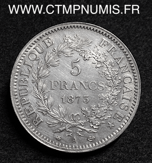 ,5,FRANCS,ARGENT,HERCULE,1873,A,PARIS,