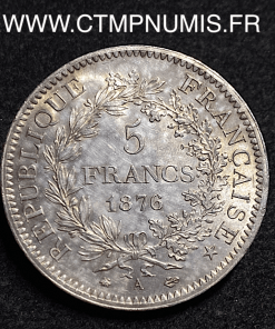 ,5,FRANCS,ARGENT,HERCULE,1876,A,PARIS,