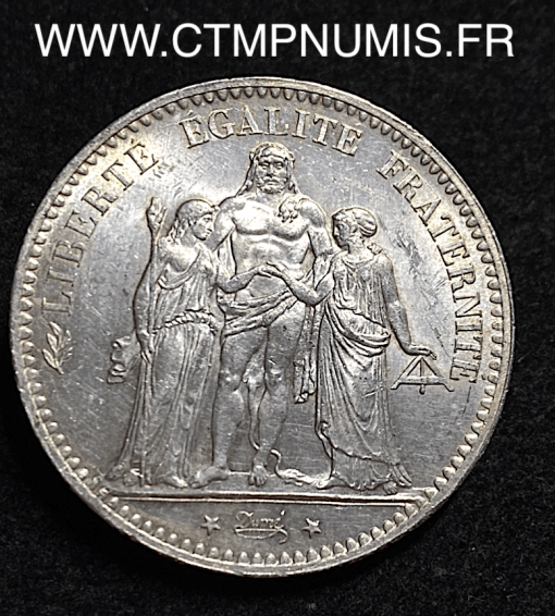 ,5,FRANCS,ARGENT,HERCULE,1876,A,PARIS,