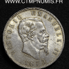 ,ITALIE,5,LIRE,ARGENT,1873,MILAN,