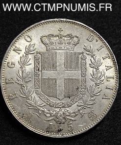 ,ITALIE,5,LIRE,ARGENT,1873,MILAN,