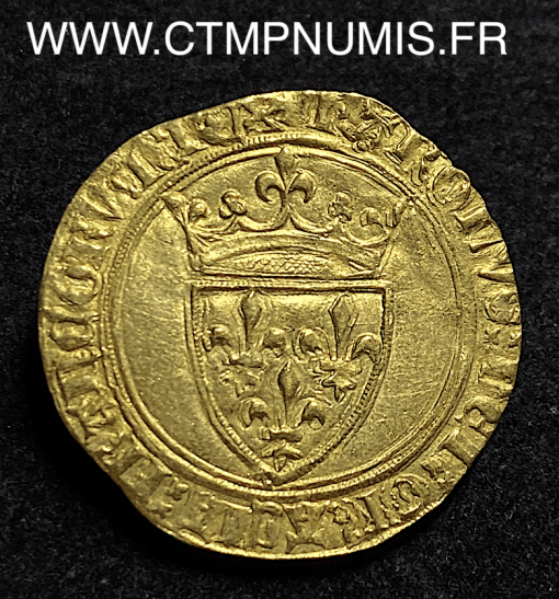 ,CHARLES,VI,ECU,D'OR,A,LA,COURONNE,ROMANS,