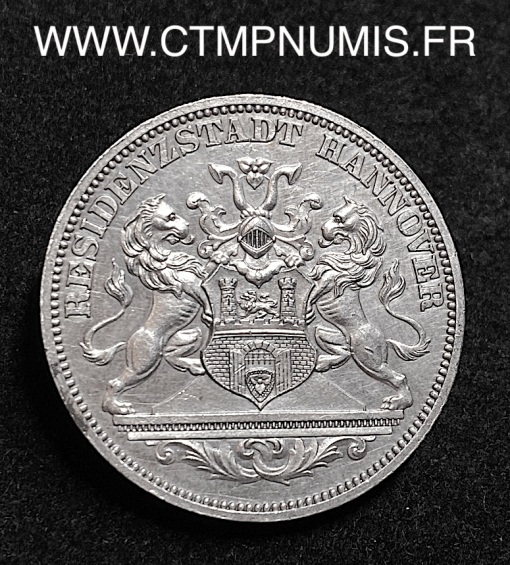 ,MEDAILLE,ARGENT,TALER,HANOVRE,1872,