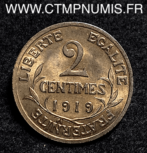 ,2,CENTIMES,DANIEL,DUPUIS,1919,SPL,