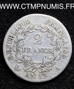 ,2,FRANCS,NAPOLEON,REPUBLIQUE,AN,13,A,PARIS,