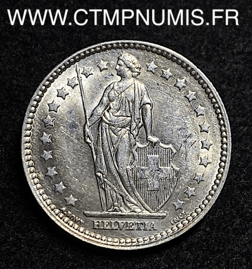 ,SUISSE,1,FRANC,ARGENT,HELVETIA,1914,SUP,