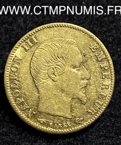 ,5,FRANCS,OR,NAPOLEON,III,TETE,NUE,1860,PARIS,