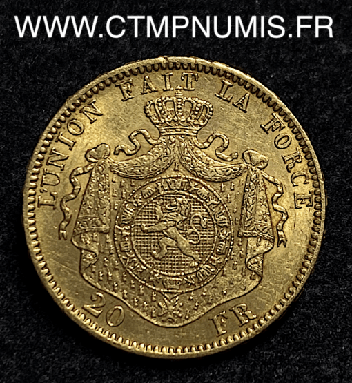 ,BELGIQUE,20,FRANCS,LEOPOLD,1876,,TRANCHE,B,