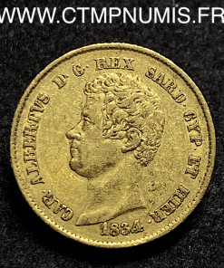 ,ITALIE,20,LIRE,OR,CHARLES,ALBERT,1834,TURIN,