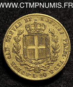 ,ITALIE,20,LIRE,OR,CHARLES,ALBERT,1834,TURIN,