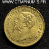 ,ITALIE,SARDAIGNE,20,LIRE,OR,1852,GENES,TTB,