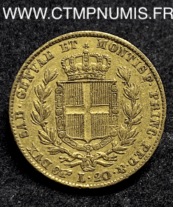 ,ITALIE,20,LIRE,OR,CHARLES,ALBERT,1831,TURIN,