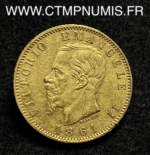 ,ITALIE,20,LIRE,OR,VICTOR,EMMANNUEL,1861,TURIN,