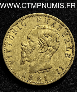 ,ITALIE,20,LIRE,OR,VICTOR,EMMANNUEL,1861,TURIN,