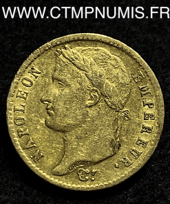 ,20,FRANCS,OR,NAPOLEON,I°,EMPEREUR,1813,LILLE,