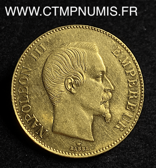 ,100,FRANCS,OR,NAPOLEON,III,1858,PARIS,