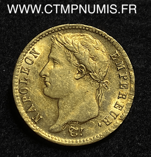 ,20,FRANCS,OR,NAPOLEON,I°,EMPIRE,1810,A,PARIS,