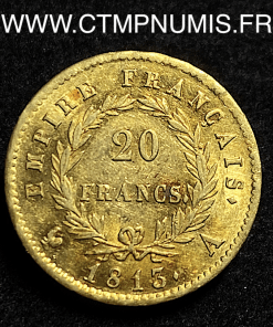 ,20,FRANCS,OR,NAPOLEON,I°,1813,A,PARIS,