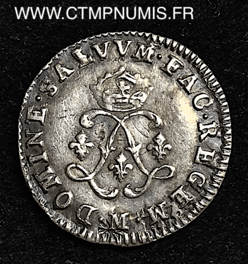 ,MONNAIE,ROYALE,LOUIS,XIV,4,SOLS,AUX,2,L,ARGENT,1693,M,TOULOUSE,ROSE,