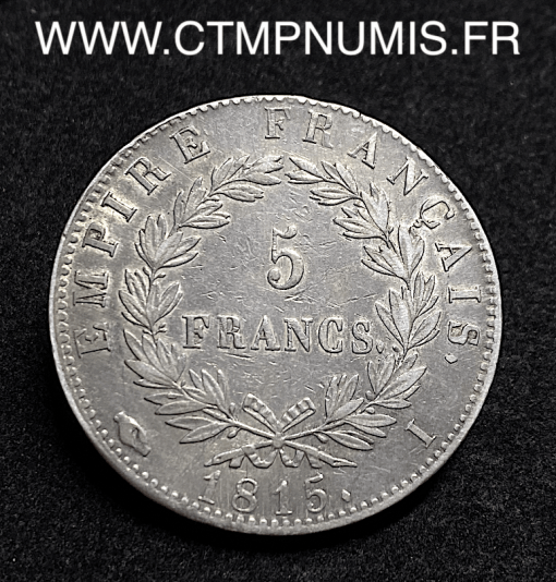 ,5,FRANCS,ARGENT,CENTS,JOURS,1815,I,LIMOGES,